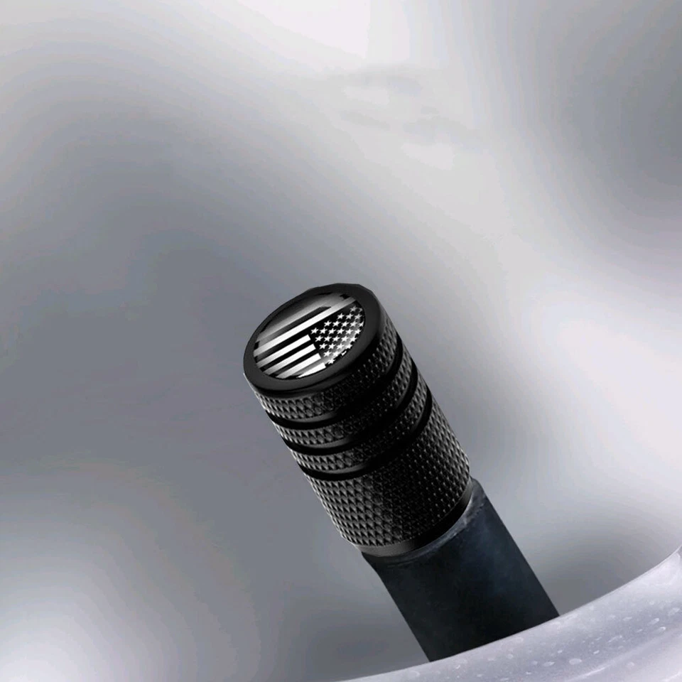 4x American Flag Rueda Neumático Válvula Vástago Tornillo Tapa Aire Polvo Cubierta Accesorios Foto 4 de 4