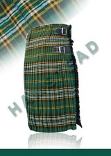 Heritage of Ireland Tartan 6 Yards Scottish Traditional Pleated to Stripes Kilts