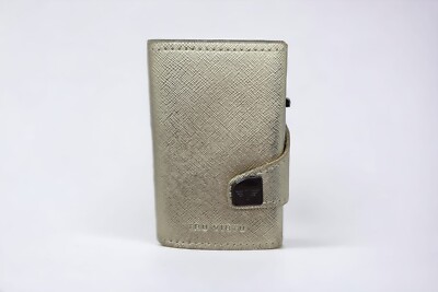 TRU VIRTU Click Slide Wallet Gold Champagne Geldboerse Kartenetui RFID NEU