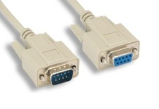 75ft RS232 DB9 Male-Female Serial Cable