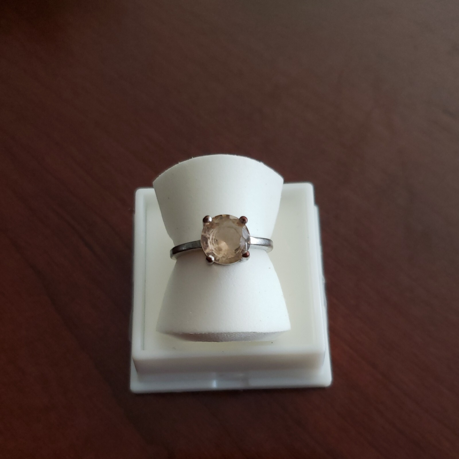 Sterling Silver  Solitaire Ring - image 1