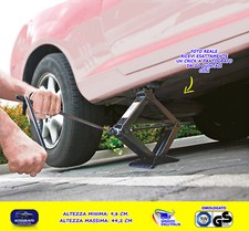 Cric a Pantografo Portata Max 20 QL. Riparazione gomme Crick sollevatore auto