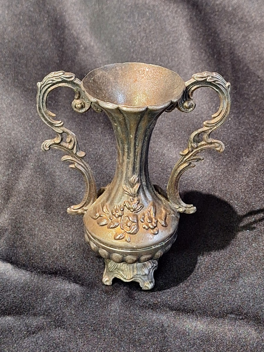 made in italy 花瓶 Vintage Brass Vase 