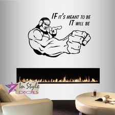 Vinyl Decal Wrestling Wrestler Man Guy Sportsman Quote Sports Wall Sticker 23
