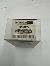 35 MFD Oval Capacitor HEAVY-DUTY Run Capacitor by Tradepro for Hvac Compressor