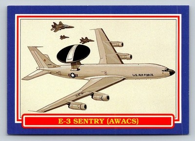Desert Storm E-3 Sentry (AWACS) 1991 Limited Collector's Edition Topps #44