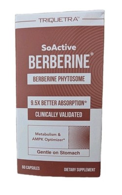 SoActive Berberine 550mg: 9.6X Higher Absorption, Clinically Studied, Optimized