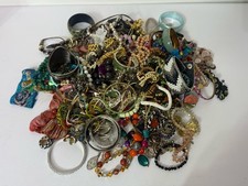 Lot of Fashion Jewelry 8.3 Pounds Assorted Pieces Some Broken Many Vintage