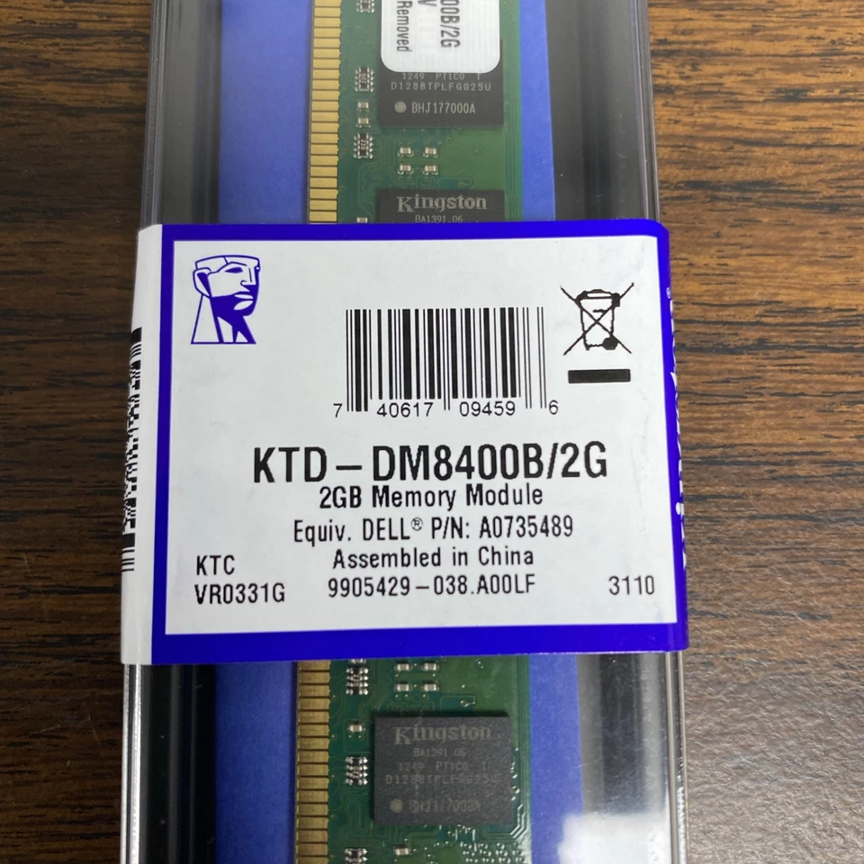 KINGSTON 2GB PC2-5300 DDR2 667 Desktop Memory  Low Profile KTD-DM8400B/2G - Image 2 of 4