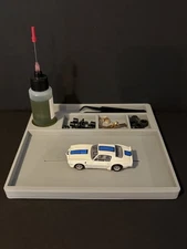 HO Slot Car Build Plate, Setup Plate, Work Station, Pit Box AFX TYCO Tjet