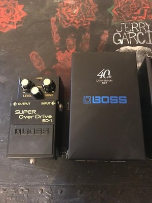 Boss 40th Anniversary SD-1 Overdrive Effects Pedal - Original Box & Paperwork