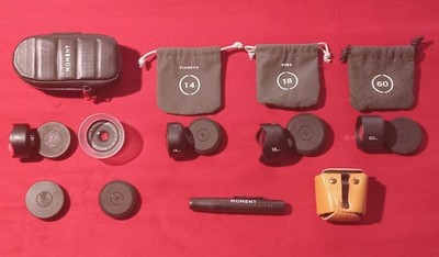 MOMENT LENS LOT 10MM 2X 18MM 60MM MACRO PEN LEATHER POUCH EXTRA CAP M SERIES