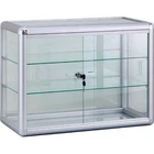 Amko Displays B1619984 Countertop Glass Showcase - Silver - 24 x 12 x 18 in.