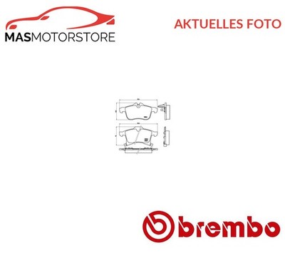 SATZ BREMSBELÄGE BREMSKLÖTZE VORNE BREMBO P 59 045 P NEU OE QUALITÄT