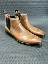 Florsheim Chelsea Boots Men 10M Brown Leather Belfast Ankle Boots  14208-221