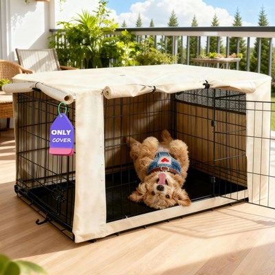 Dog Crate Cover 36.0'' L X 23.0'' W X 25.0'' H with Breathable Mesh, Heavy Duty Ken