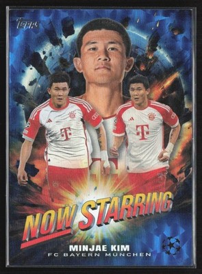 Minjae Kim 2023 Topps UEFA Club Competitions Now Starring Icy Blue /99 #NS-15 FC