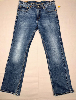 Levi's 527 Jeans Mens W34xL34 Blue Denim Medium Wash Straight Leg Streetwear NWT