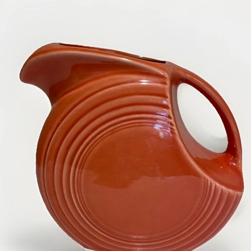 FIESTA Large Disk Pitcher Peony Pink Fiestaware Colorful 67 Oz Made in USA EUC