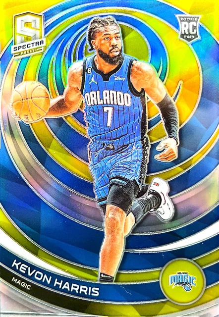 2022-23 Panini Spectra Basketball Kevon Harris Rookie Gold Prizm SSP /10 Magic