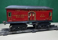 Vintage Ives Railway Lines Express Baggage & US Mail Car 60 O Gauge Pre Owned