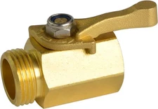Rust Resistant Standard 3/4" Hose Brass Shut Off Valve w/ Large Handle