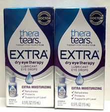 Thera Tears Extra Dry Eye Therapy, 2 Packs 0.5 fl oz each Exp:01/26