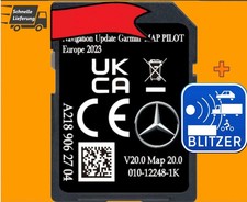 SD KARTE für MERCEDES GARMIN MAP PILOT V20 A2189062704 NTG5 STAR1 EUROPA