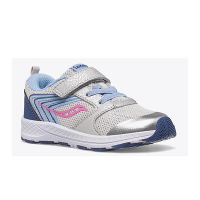 Saucony Toddler's Wind Fst Sneakers Silver/blue/pink