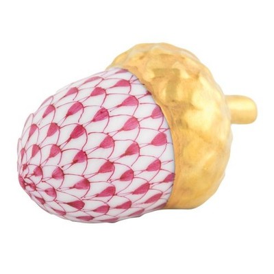 HEREND,  ACORN,  PINK FISHNET,  #VHP-016233,    BRAND NEW, MINT & BOX!