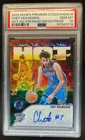 2023-24 Hoops Premium Stock Chet Holmgren Hot Green Prizm Auto #/8 PSA 10