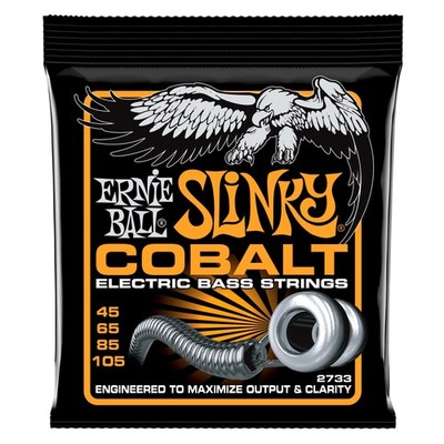 Ernie Ball Hybrid Slinky Cobalt Bass Guitar Strings, 45105 Gauge P02733