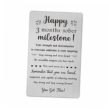 Sobriety Gifts - Recovery Gifts for Women Men - Sober Anniversary 3 Months