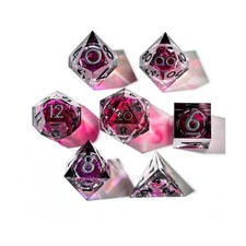 Dispel Liquid Core Dice Poly Set - Bloodmoon (7) New