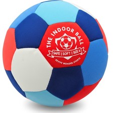 The Indoor Ball Soft Foam Padded Size 4 Soccer Ball for Ages 3 Essenti...