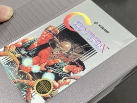Contra (Nintendo NES 1988) w/ Box NO MANUAL