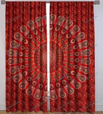 Handmade Mandala Door Curtains Boho Decor Valances Panels 100 Cotton Indian