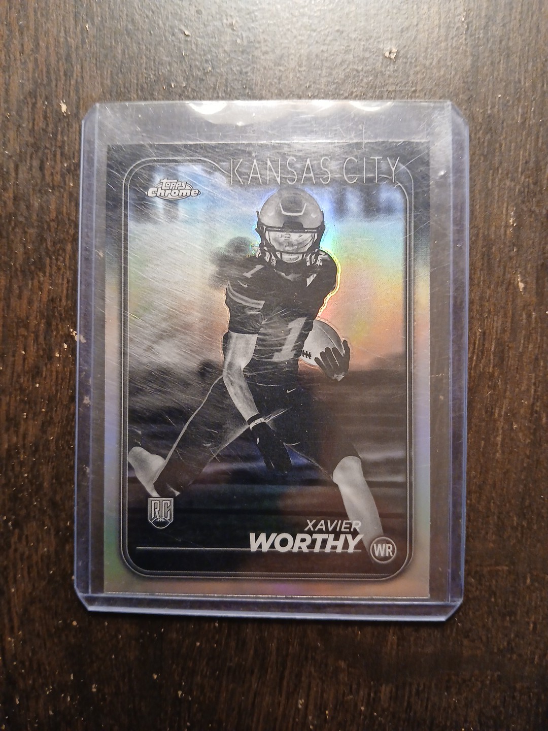 2024 Topps Chrome - Rookies Xavier Worthy #208 Negative Refractor (RC)