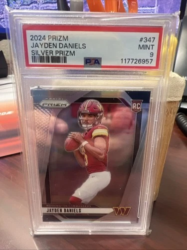 2024 Panini Prizm Jayden Daniels Silver Rookie PSA 9 MINT Washington Commanders
