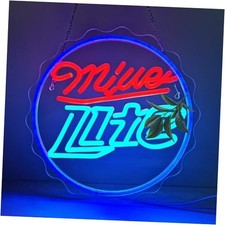 Led Neon Sign Cool Lite Neon Bar Signs Lightdimmable Beer Neon Ml-bluered