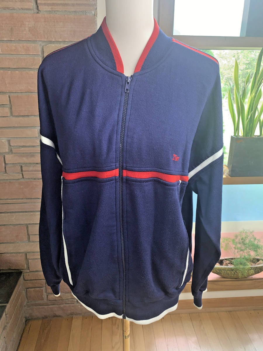 Vintage Christian Dior Monsieur Navy Blue Zippered