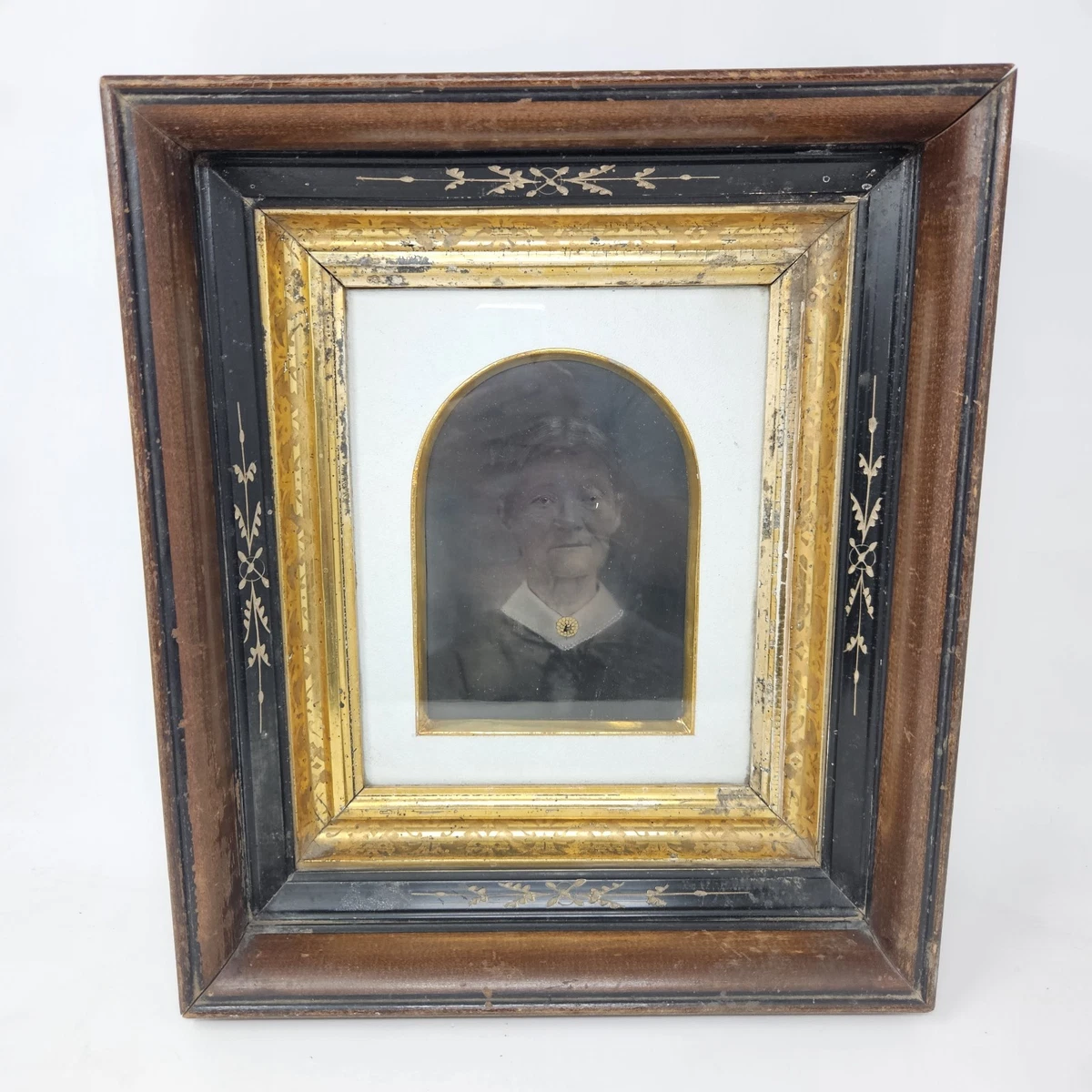 フォトフレーム Antique Painting Portrait Collectible Antique Tin 1850-1899 Time Period Manufactured Frames