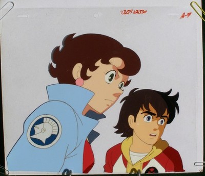 Original  Adventures Of Speed Racer  Production Cel w/Sketch Drawing 1967-1968