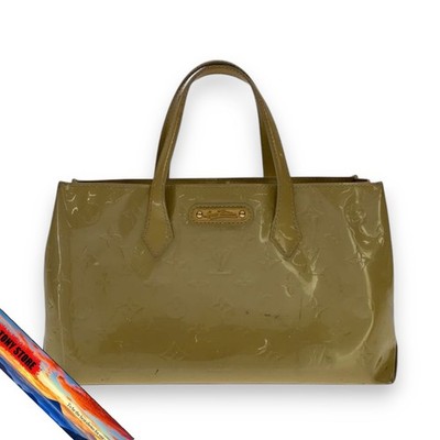 Louis Vuitton Wilshire PM Monogram Vernis Enamel Green Bag