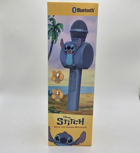 Stitch Bluetooth LED Karaoke Mikrofon Kabellos Lautsprecher USB Aufladen Blau 2025