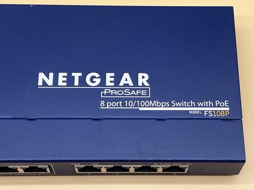 NETGEAR 8-Port External Model FS108P ProSafe 8 Port 10/100 Switch W 4 Port POE - Picture 3 of 6