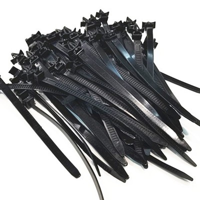 Car Push Mount Zip Ties Nylon Tie Wraps Clip Cable Fixing Fasteners Bundle Kit