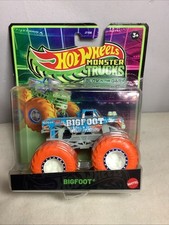 2024 Hot Wheels Monster Trucks 4 X 4 BIGFOOT Glow In The Dark 1:64 Scale