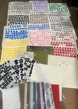 Creative Memories ABC/123 BOLD~Classic~CLASSY Stickers~Many Colors~USED LOT 