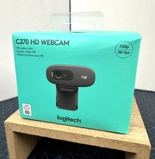 Logitech C270 HD Webcam Video Conferencing Meetings 720p - Brand New!